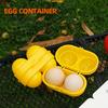 2 Grids Egg Storage Box Portable Egg Holder Container for Outdoor Camping Picnic Eggs Box Case Kitchen Organizer Case