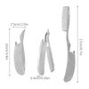 Hair Comb Men'S Dedicated Stainless Steel Folding Comb Mini Pocket Comb Beard Care Tool Convenient And Use Hair Brush