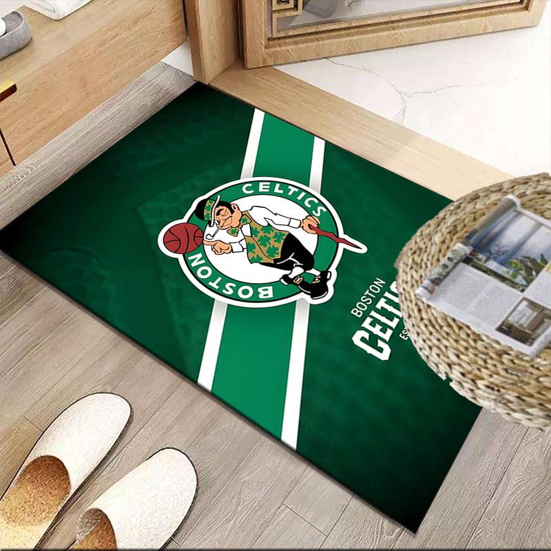 Celtics Logo Carpet, Kitchen Rugs, Yoga Mat, Non-Slip Mats, Rug for Bathroom, Living Room bedroom, Camping Rugs Christmas Gift