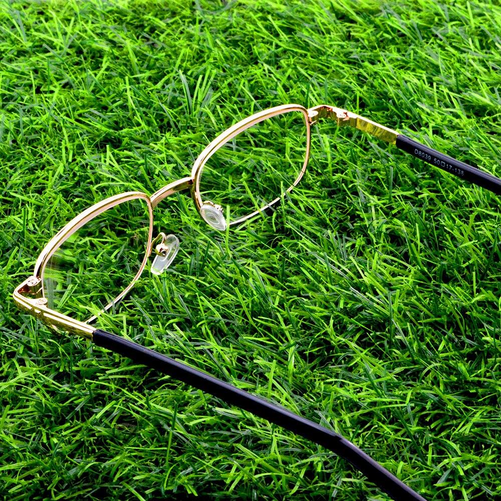 Business Titanium Alloy Rectangle Simple Style Hinge Exquisite Temples Anti-fatigue Reading Glasses +0.75 To +4