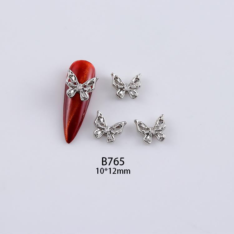 3D Alloy Hollow Butterfly Nail Art Jewelry