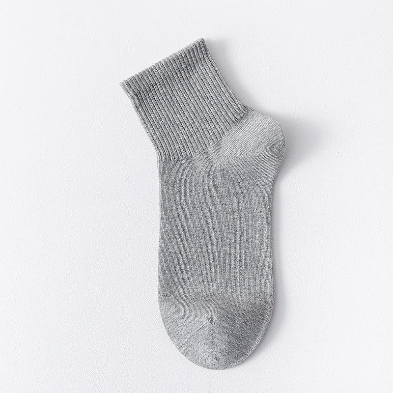 Socken Herren Herbst Unifarben Mittelhohe Socken Atmungsaktiv Schweiß Anti-Geruch Baumwolle Sport und Freizeit Nahtlos Herrensocken