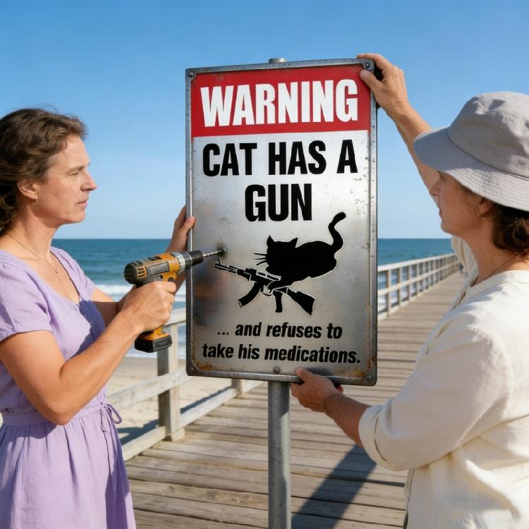 Funny Metal Plaque Humor Filled Pet Lover Aluminum Sign For Wall and Door Decorations for Living Room Garage Or Backyard