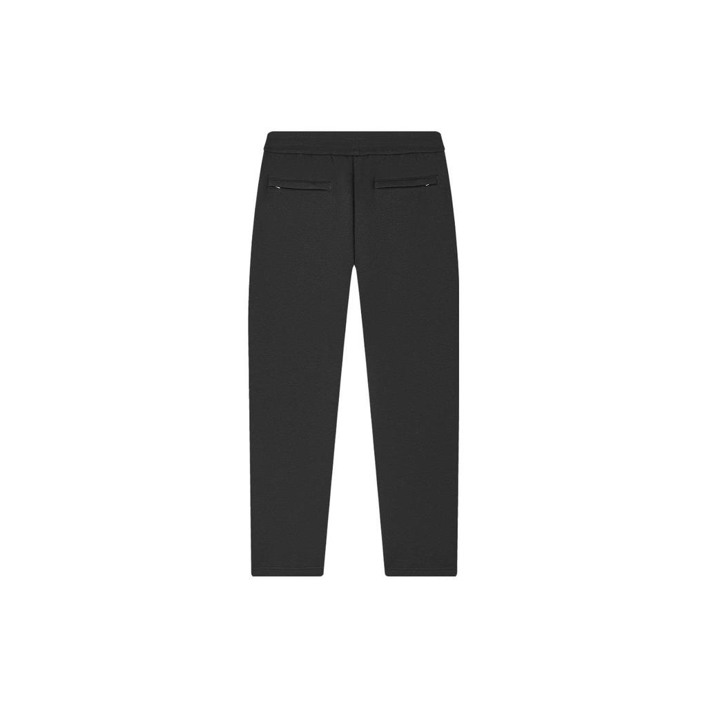 FILA Solid Color Straight Leg Nine-Point Knit Sports Pants Men bottoms Black F11M345602F-BK