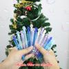 20/40pcs 4 Colors Snowflake Mini Bubble Wands Assortment Party Favors Toys  Summer Outdoor Gifts for Girls Boys ( No Bubble )
