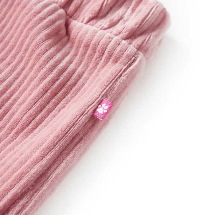 Pantalons pour enfants velours côtelé rose clair 92/104/116/128/140