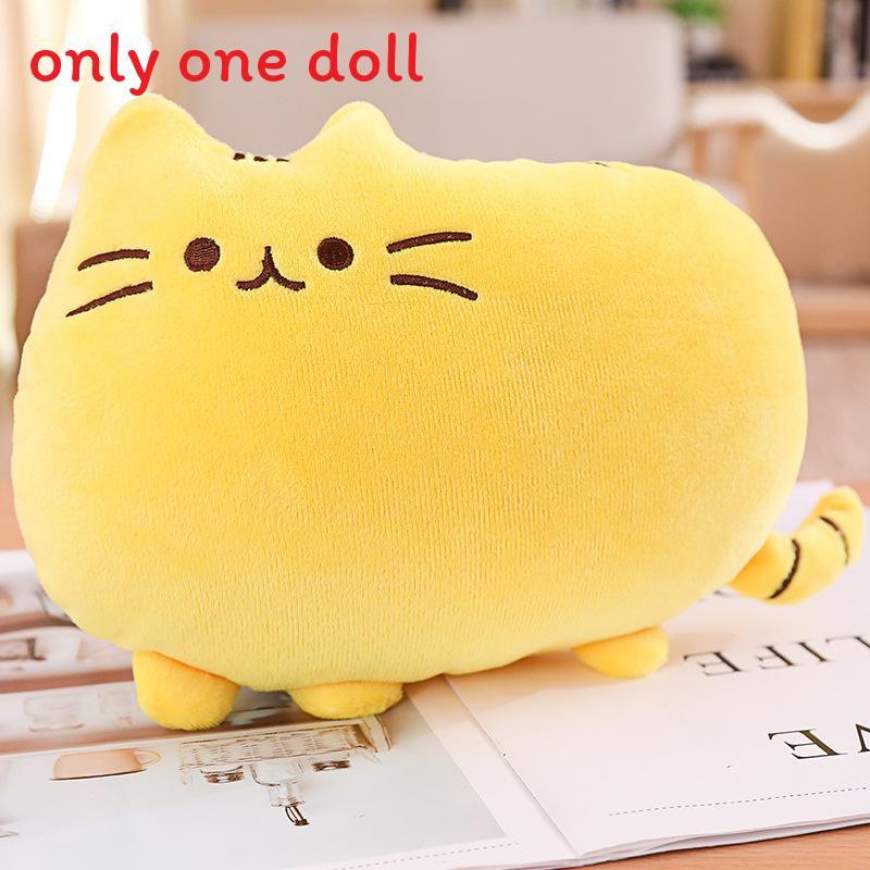 Cute Cookie Cat Plush Toy With Pp Cotton Filling For Kids Bedroom Decor