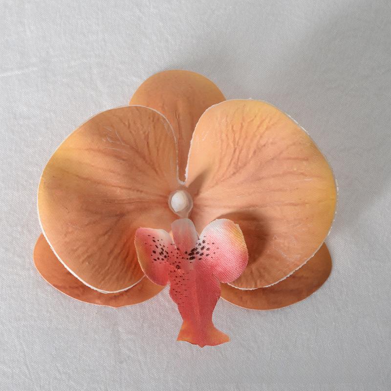 5pcs Simulated Film Butterfly Orchid Flower Head Petals Flower Accessories Headwear Hairclip Handmade Wedding Gift Decoration