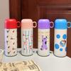 500ml Cartoon Stainless Steel 316 Vacuum Flask With Straw Portable Double Drink Adult Student Kids Coffee Tea Thermal Bottle