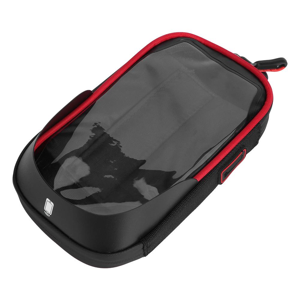 wheel up Bike Phone Bracket Waterproof Stand Bag Bicycle Front Packet Navigation Supportblack red