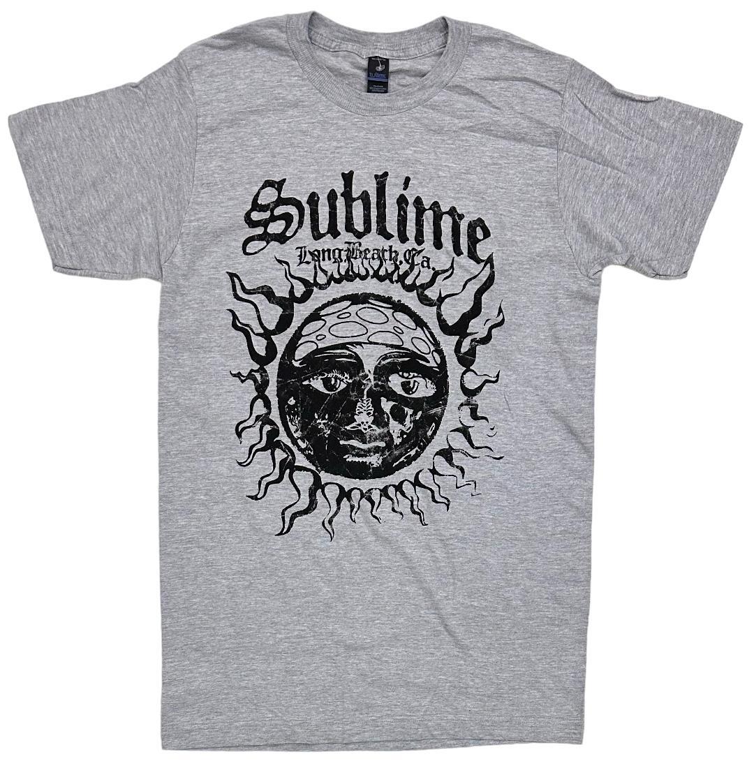 Sublime Men T-shirt Distressed Sun Graphic Official Merch Tee in Heather Grey XL