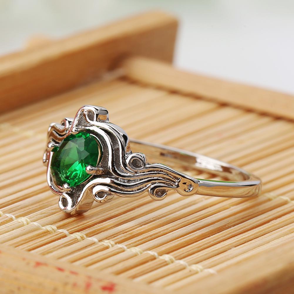 Elegant bröllop bröllopsfest tillbehör Lady Rhinestone inläggningar ring smycken