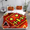 3D Geometry Dash Bettwäsche-Sets Bettdecke Tagesdecke Bettbezug Kissenbezug 3-teilige Sets Schlafzimmerdekoration Heimtextilien