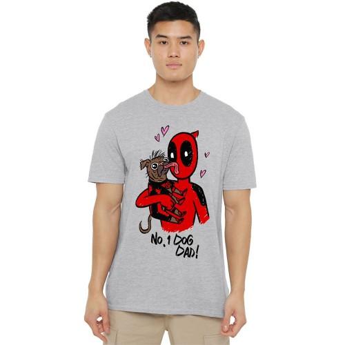 Deadpool & Wolverine Unisex Adult No.1 Dog Dad Deadpool & Wolverine T-Shirt