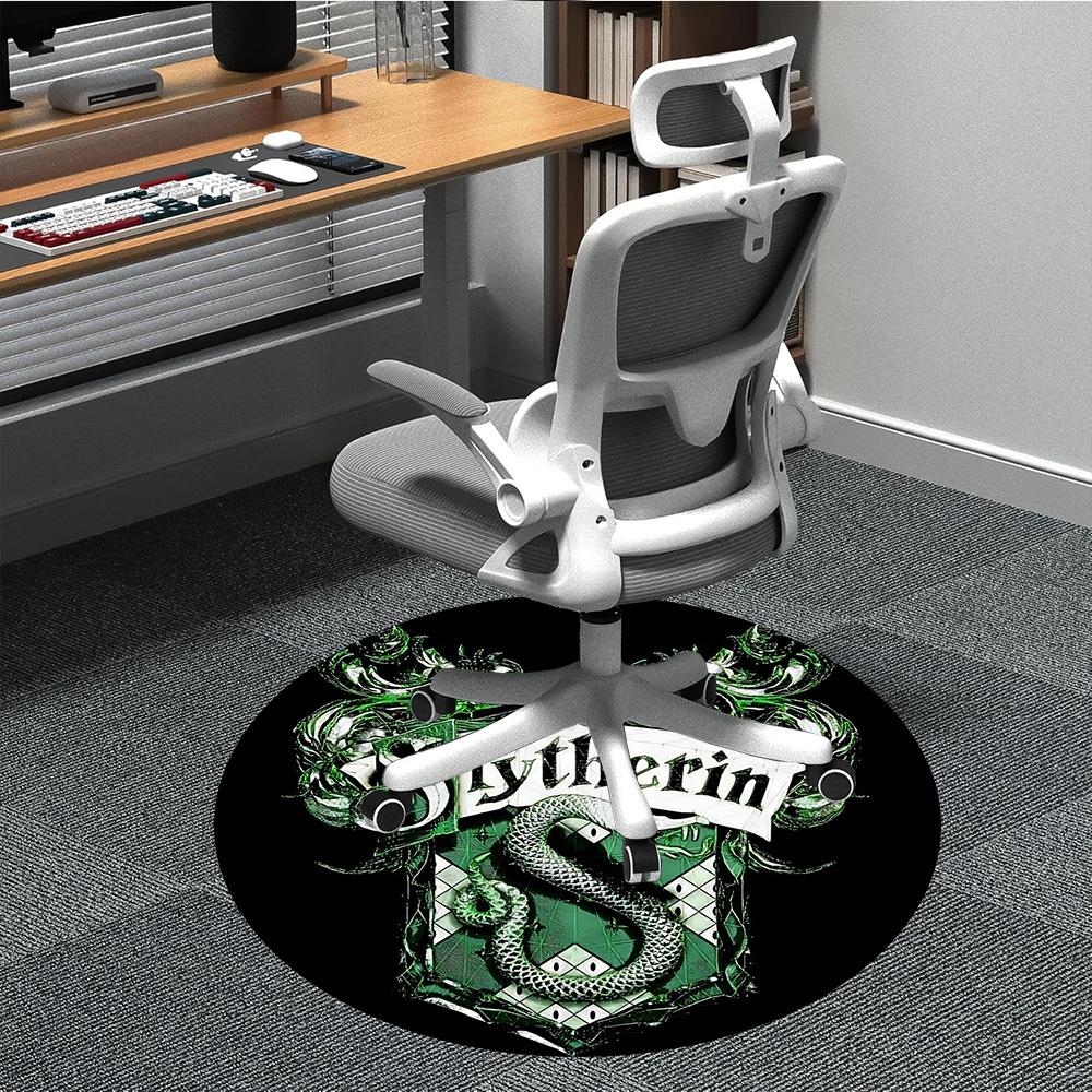 1pc Slytherin CrestChair Carpet for Office, Non-slip, Soft and Durable Office Rug, Perfect for Office yy250925273 80cm by 80cm