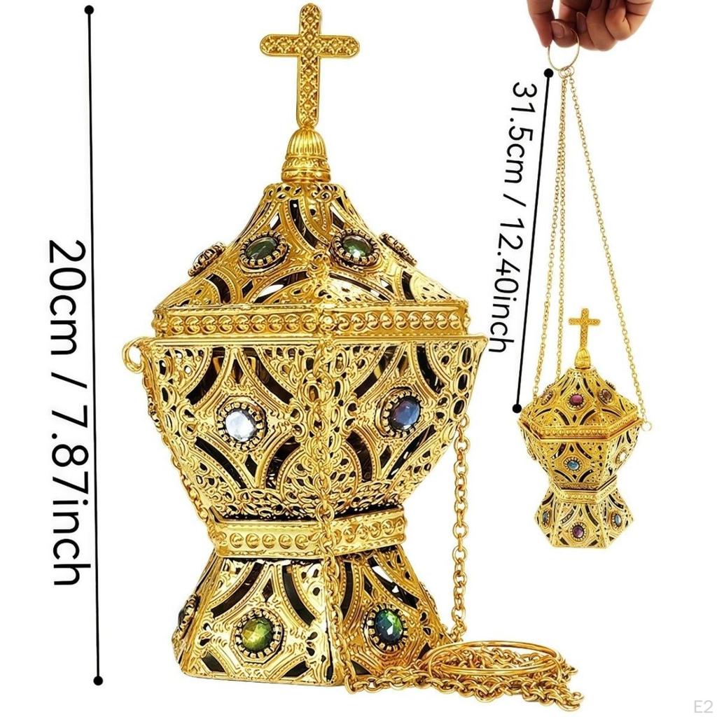 Arabic Burner Holder Decorative Elegant Display Middle Eastern Arab Censer Arabian for Birthday Gift