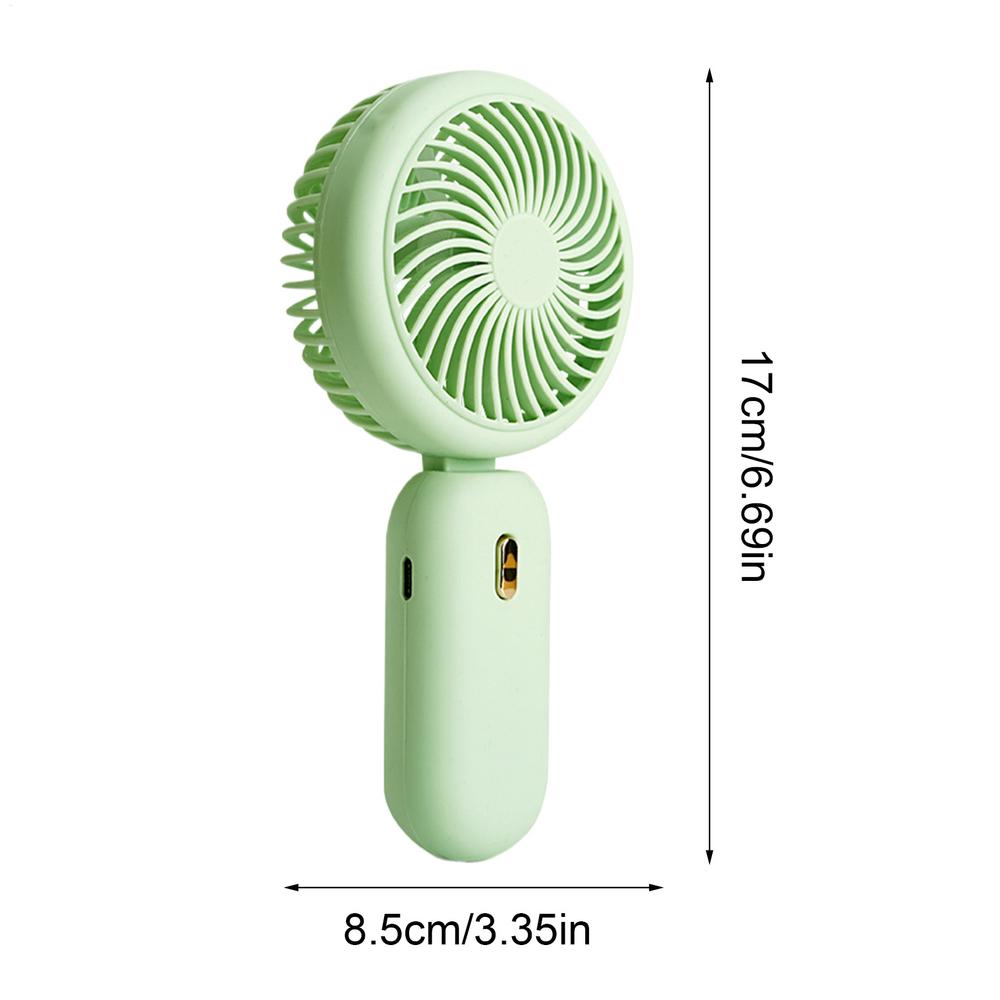 Handheld Folding Fan Rechargeable Strong Wind 3 Speed Portable Compact Fan for Outdoor Travel Sports Games Events Summer