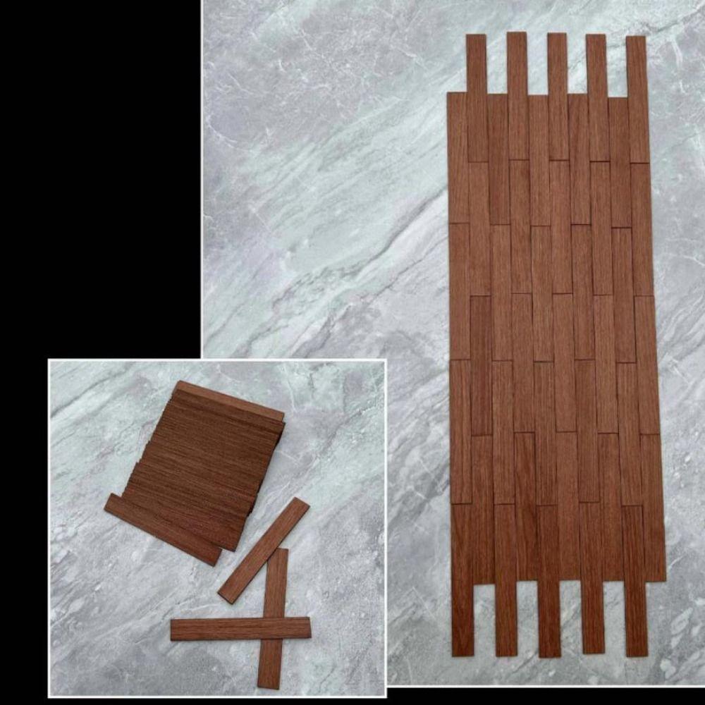 10pcs Multicolors Wooden Flooring Mini Dollhouse Floor Tiles  Fit 1:12 Dollhouse