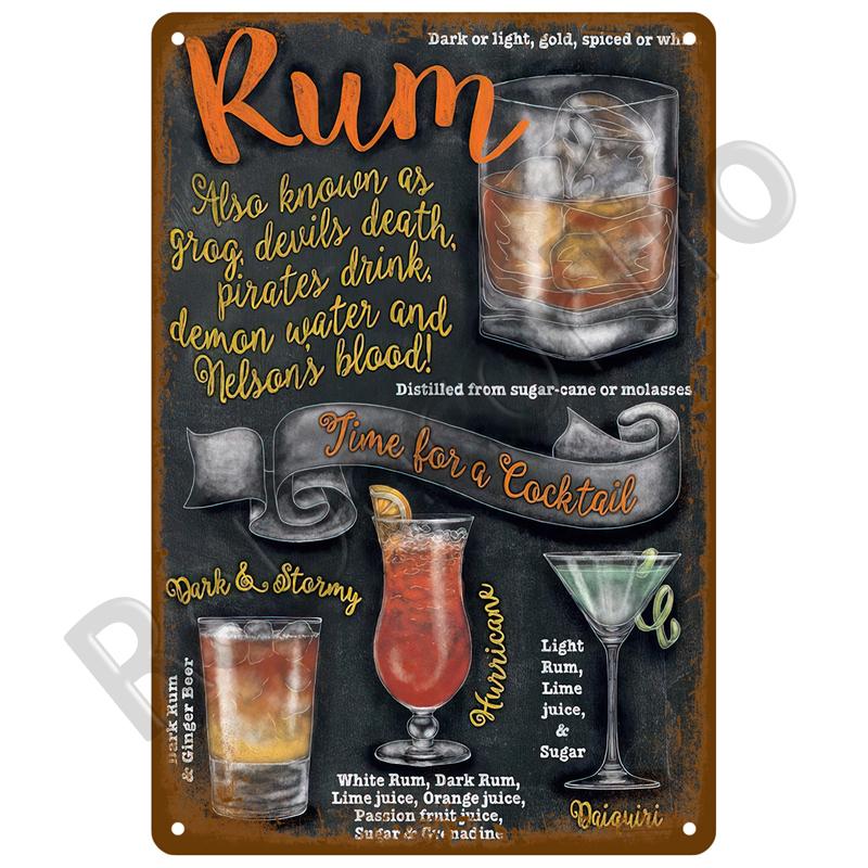 Vintage Home Decor Whiskey Metal Sign Plaque Pub Retro Alcohol Tin Sign Beer Wall Art For Bar Pub Club Man Cave Decorative Plate