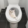 3D Breaking Wall Cat Toilet Stickers, Peeking Funny Waterproof Removable Self-Adhesive Bathroom Decals