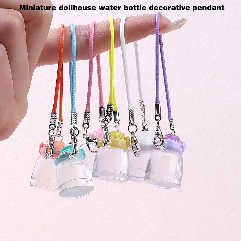 Dollhouse Mini Kettle Water Cup Set Cute Kawaii Miniature Drinkware Doll House Kitchen Decor Accessories