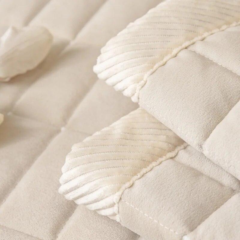 Super Soft Sofa Cover for Living Room Short Velvet Non-slip Sofa Towel Cushion L Shaped Corner Couch Mat Seat Pads Home Decor