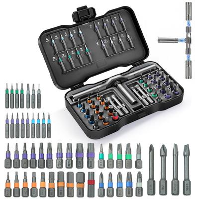 50-in-1 Magnetic Ratchet Screwdriver Set, DIY Ratchet Handle Detachable Multi-functional Tool Set, Portable Repair Tool Set.