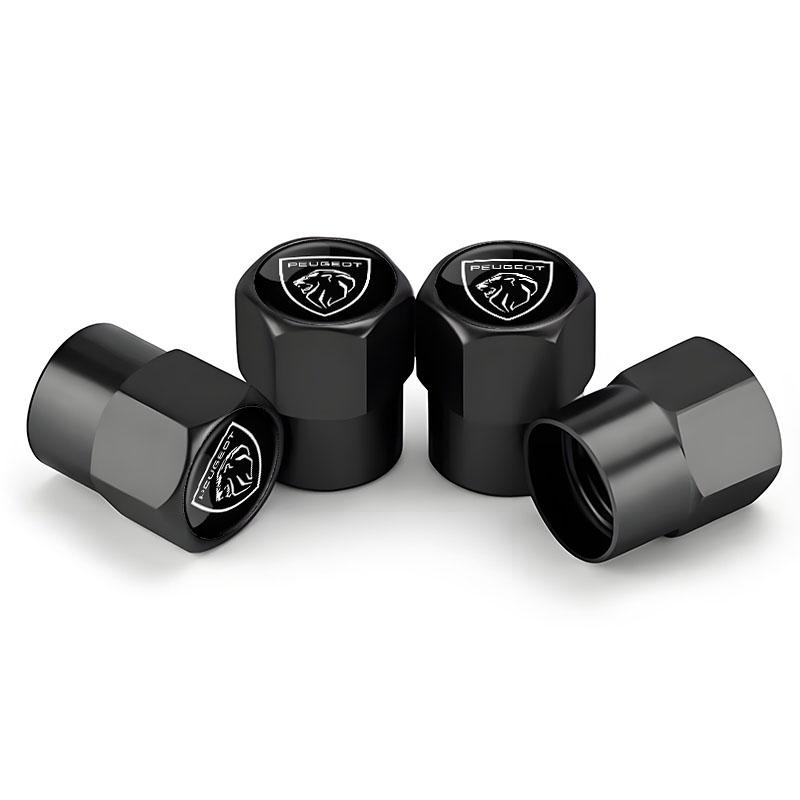 4Pcs Car Wheel Tire Valve Cap Logo Auto Styling Accessories For Peugeot x 5008 408 308 Landtrek 208 2008 3008 Rifter 508 301 108