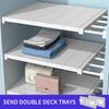 Retractable Wardrobe Shelf Divider and Organizer