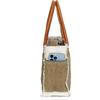 Bags Sel De Mer Upcycled Canvas Hand Bag Upcycled Canvas & Cowhide Tote Bag,