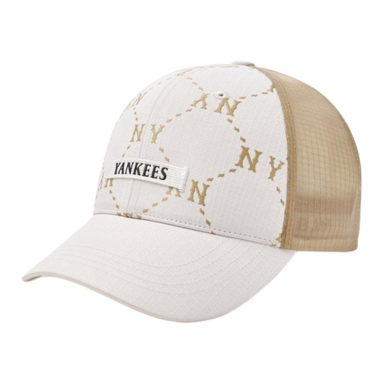 MLB Полиэстер, Хлопок Бейсбольные кепки Унисекс Белый Мода 3AMCM0153-50IVS F