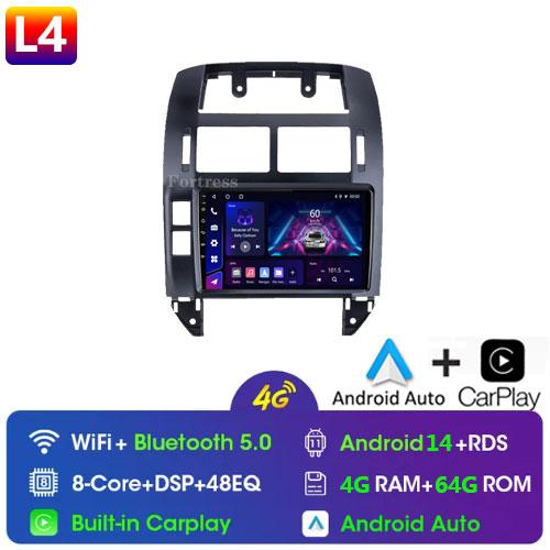 Fortress Pentru Volkswagen Polo Mk4 2001 - 2011 Radio Auto Android Player Multimedia Carplay Auto Stereo GPS Navi 2din DSP Unitate Principală