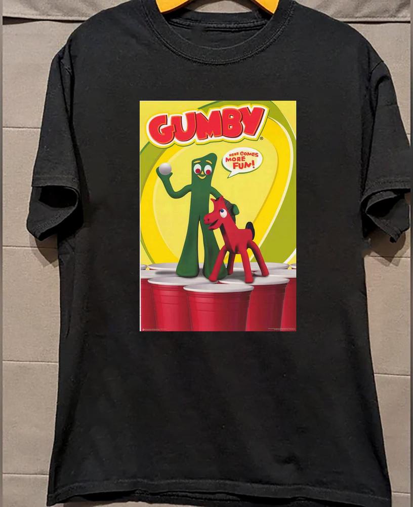 HOT! Gumby And Pokey Black T Shirt  Unisex OM627 Unisex T-Shirt XL