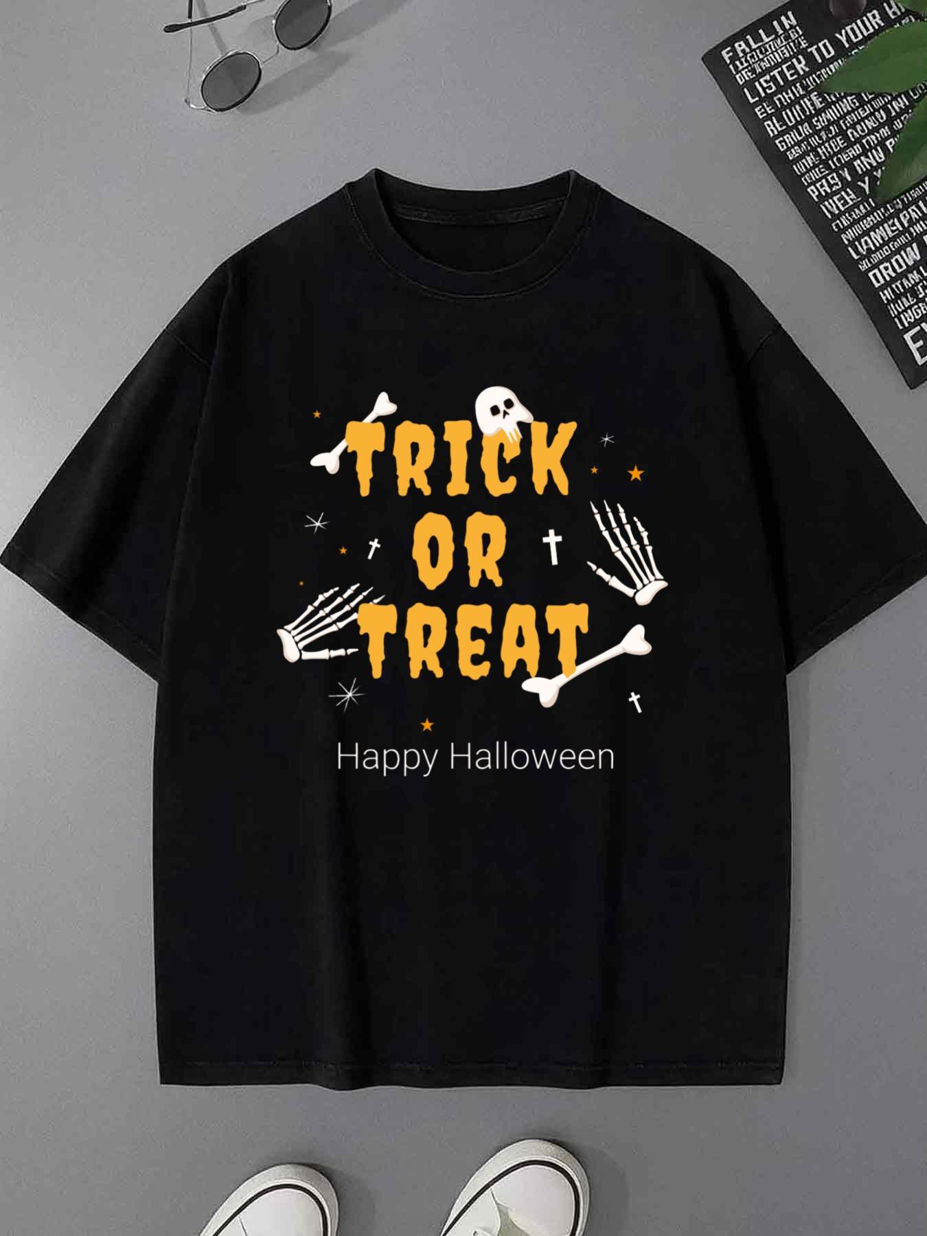 Лучший выбор Местный 1 упаковка Мужская Хэллоуин 180 г/м² 100% Хлопок Футболка S