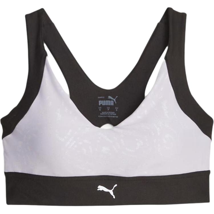 

Puma Светоотражающий бюстгальтер с высокой поддержкой и принтом по всей поверхности, женское нижнее белье, фиолетовый 524192-51 XS