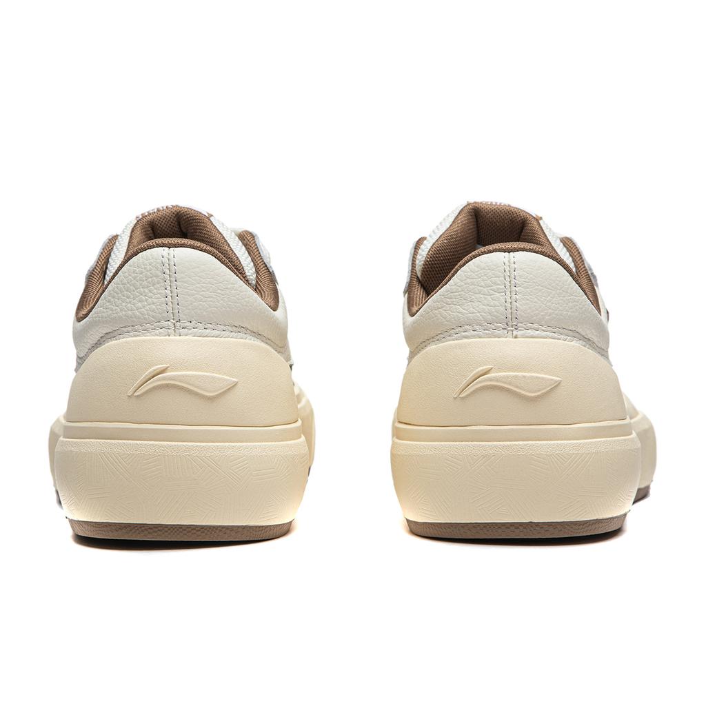 Li Ning We Wo S70 Comfortable Simple Non-Slip Lightweight Low-Top Skate Shoes Men Sneaker Beige Brown AEPU027-6