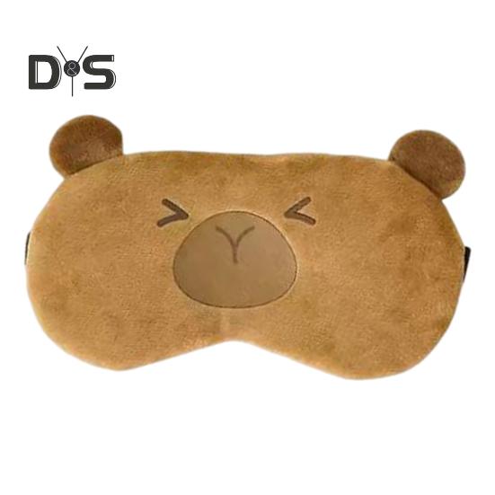 

Капибара светонепроницаемый чехол для глаз с эластичной лентой плюшевый мультяшный зверь компресс на глаза для мужчин и женщин путешествия сон затемняющий чехол для глаз B