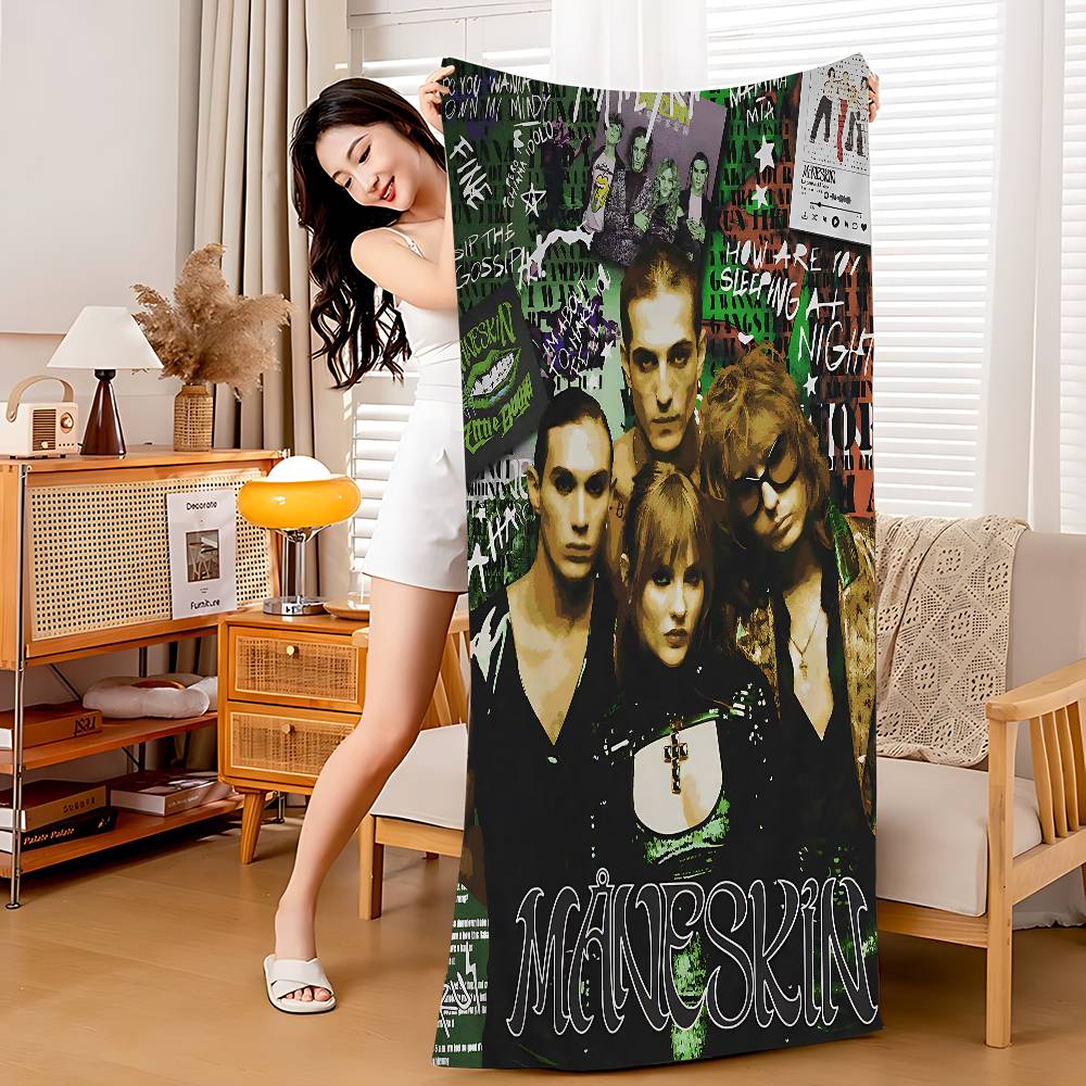 M-Maneskin D-Damiano David Band Big Microfiber Beach Towels Quick Dry Towel Sand Beach Towels Pool Towel For Travel Pool Yoga