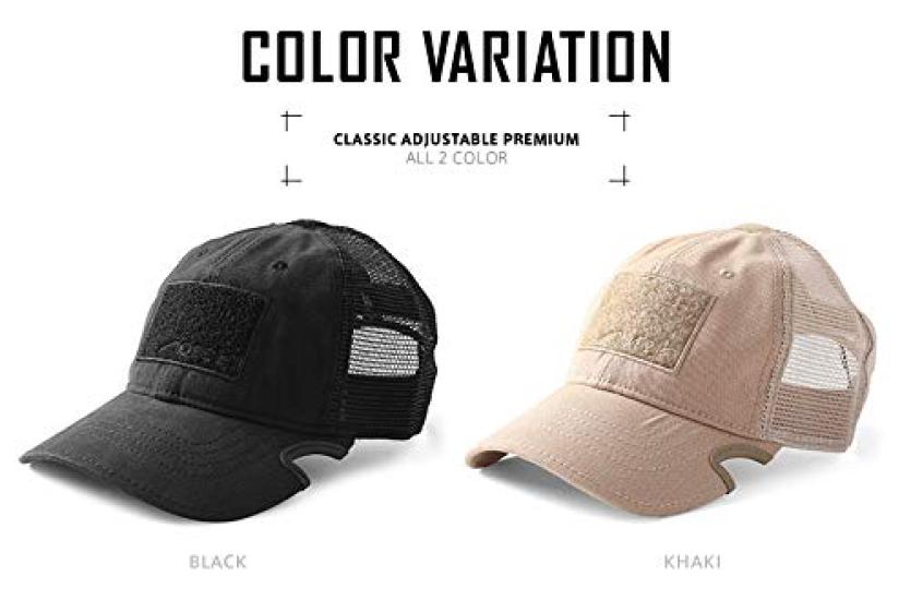 Classic Adjustable Premium Mesh Cap [NOTCH GEAR] (Free Size, BLACK)