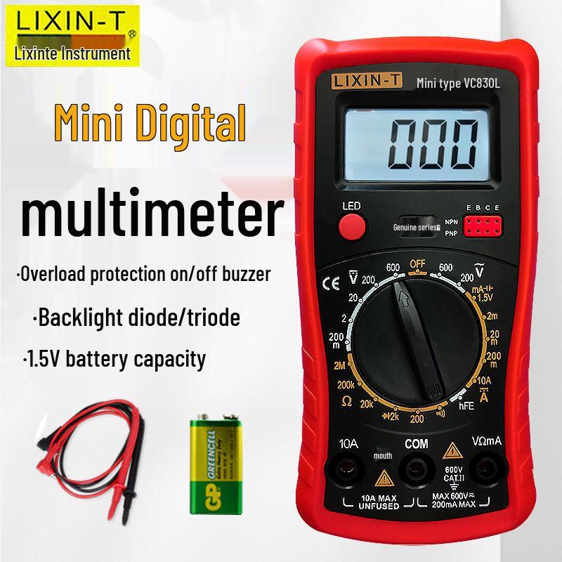 Lixinte VC830L Compact Digital Multimeter: High-Precision, Multifunctional Electrician Tool