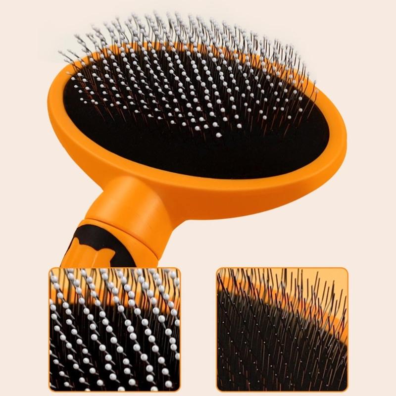 Pet Brush Deshedding Slicker Comb Comfort Handle Cats Brush for Shedding and Grooming for All Long or Short Hair Pet