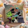 T-Teen T-Titans Go Kissenbezug Natürlicher Leinen Bio-Stoff Doppelseitiger Druck Sofa Heimdekoration Geschenk Kissenhülle