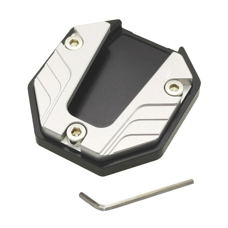 Scooter Motorcycle Bike Kickstand Extender Foot Side Stand Extension Pad Support Plate Anti-skid Enlarged Base