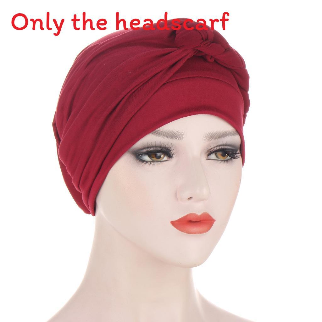 Comfortable Polyester Turban Hat With Braid Design For Men And Women