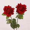 Vase Decor Real Touch Artificial Rose Flower Handmade Artificial Faux Rose Branch Realistic 73cm Fake Flower Wedding Party