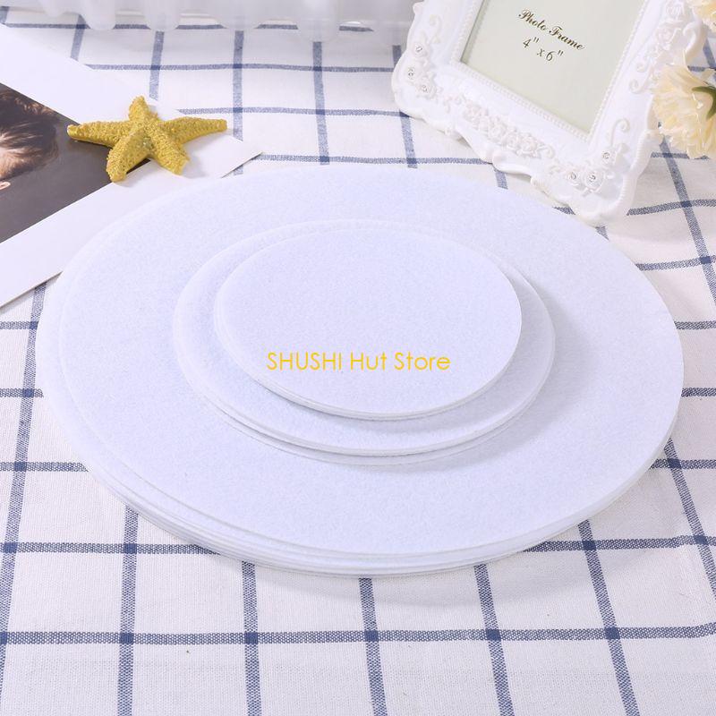 Set of 24 Soft Felt Plate Dividers 3 Sizes Pan Separator Pads Cookware Bakeware D57B