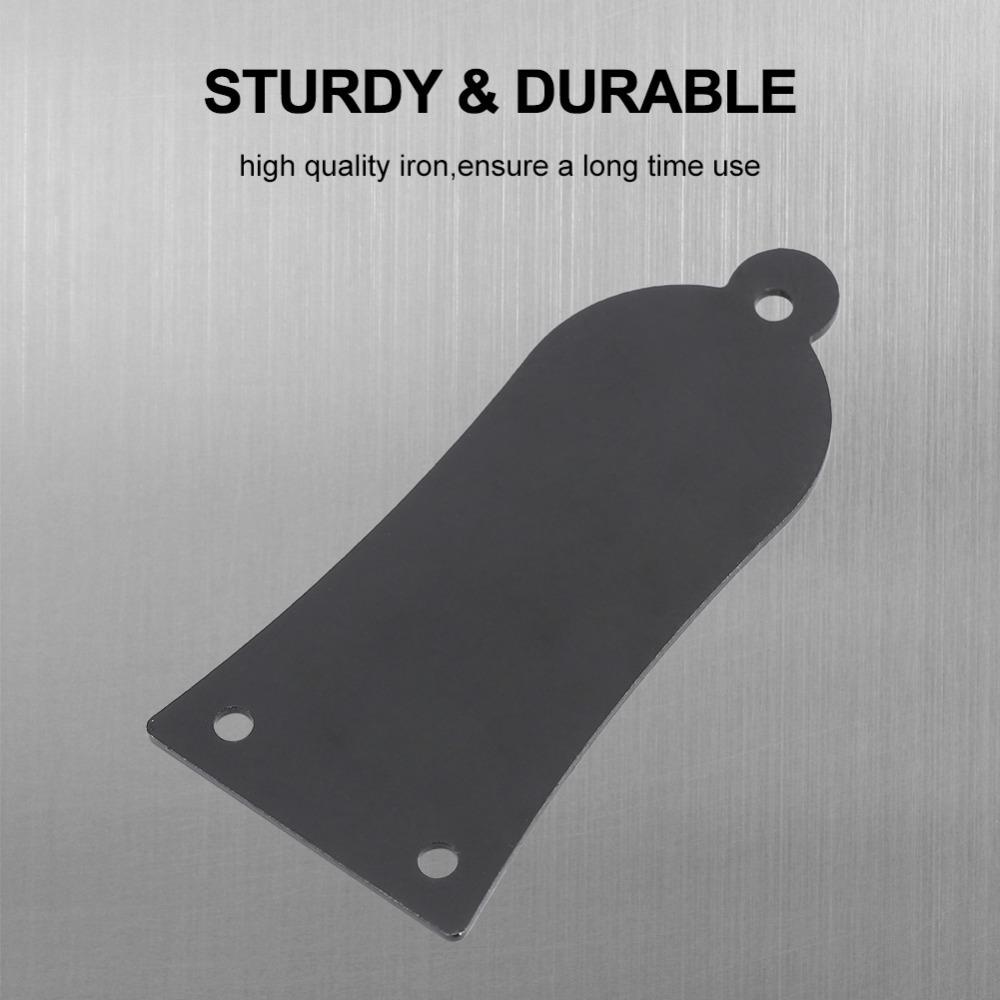 2PCS 3 Holes Metal Truss Rod Cover Metal Guitar Bass Replacement Truss Rod Cover Guitar Replacement чёрный