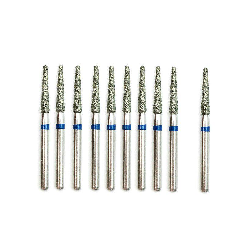 10 buc. Freze dentare Diamantate Freze dentare Dia-freze pentru piesa de mână de mare viteză Instrumente medii pentru stomatologie Laborator de stomatologie 847KR16
