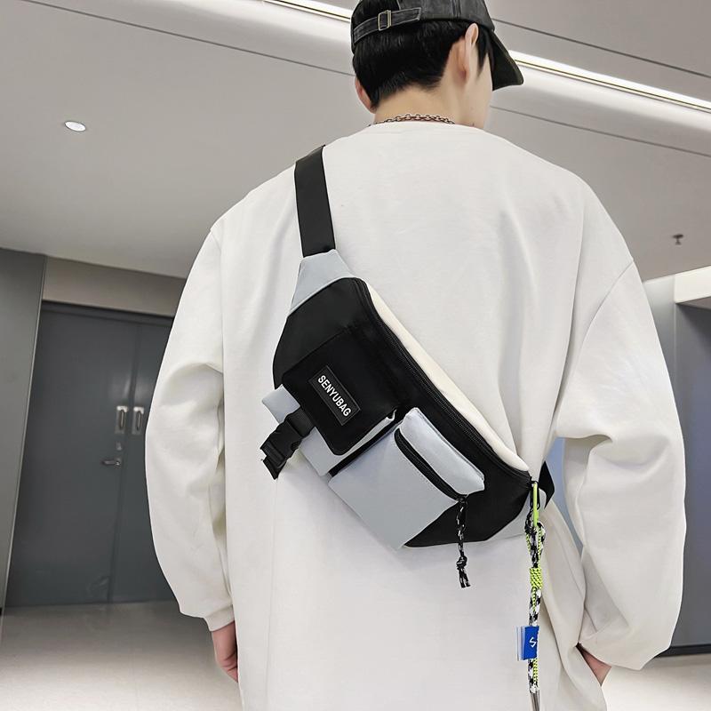 Women Waist Bag Casual Nylon Fanny Packs Banana Bags Street Hip Hop Waist Packs Unisex Chest Pack Travel Shoulder Crossbody Bags