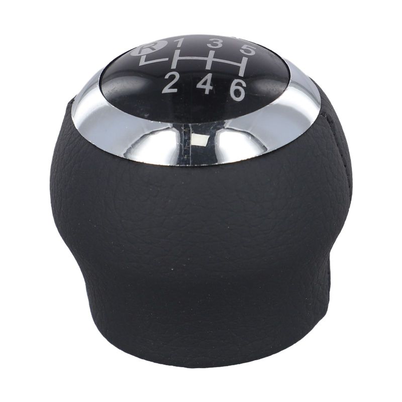 6-Speed Shift Knob 6 Speed Gear Shift Knob Easy tallation Enhanced Look Glossy Black Finish Precise Shifting